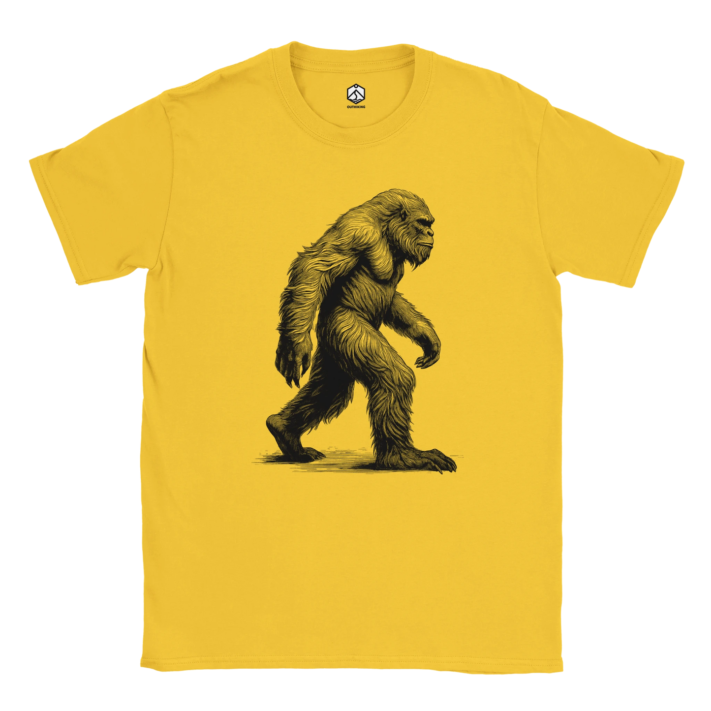 Bigfoot Sketch Hiking T-Shirt