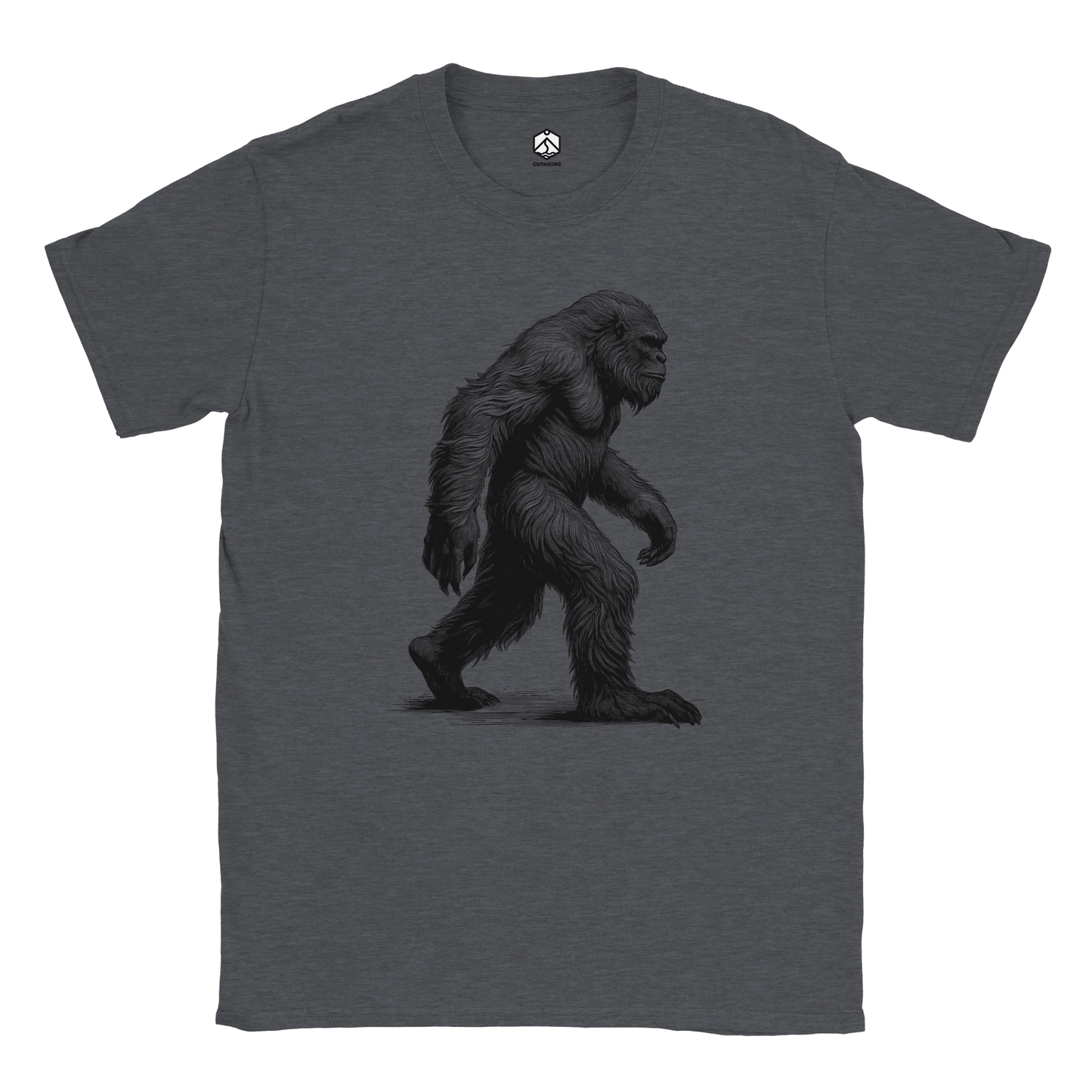 Bigfoot Sketch Hiking Breathable T-Shirt