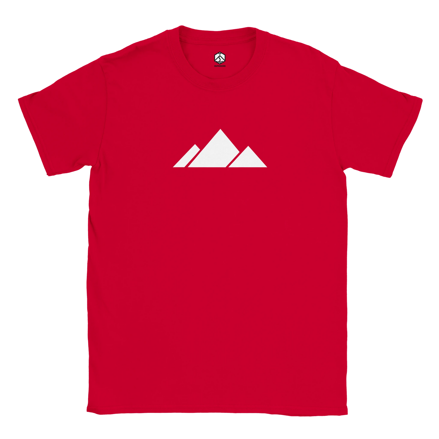 Mountain White Hiking T-Shirt