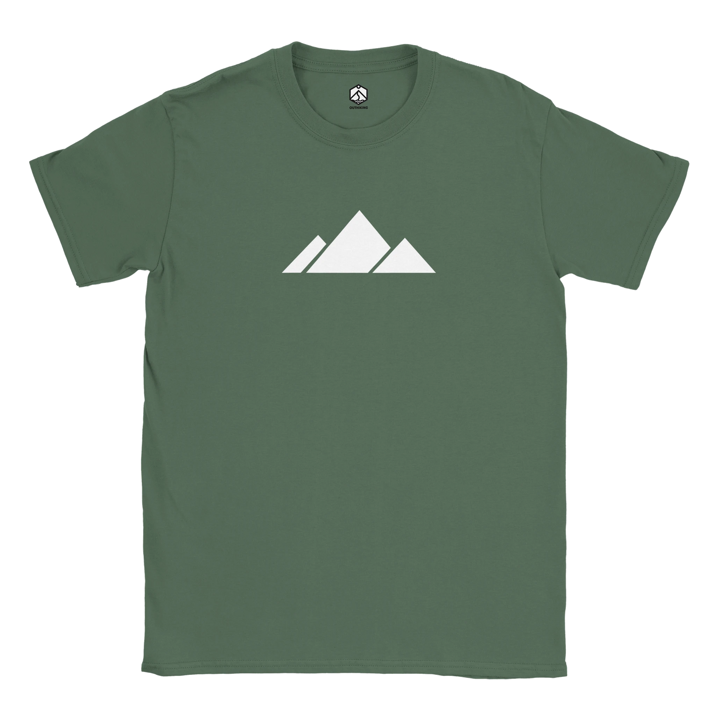 Mountain White Hiking T-Shirt