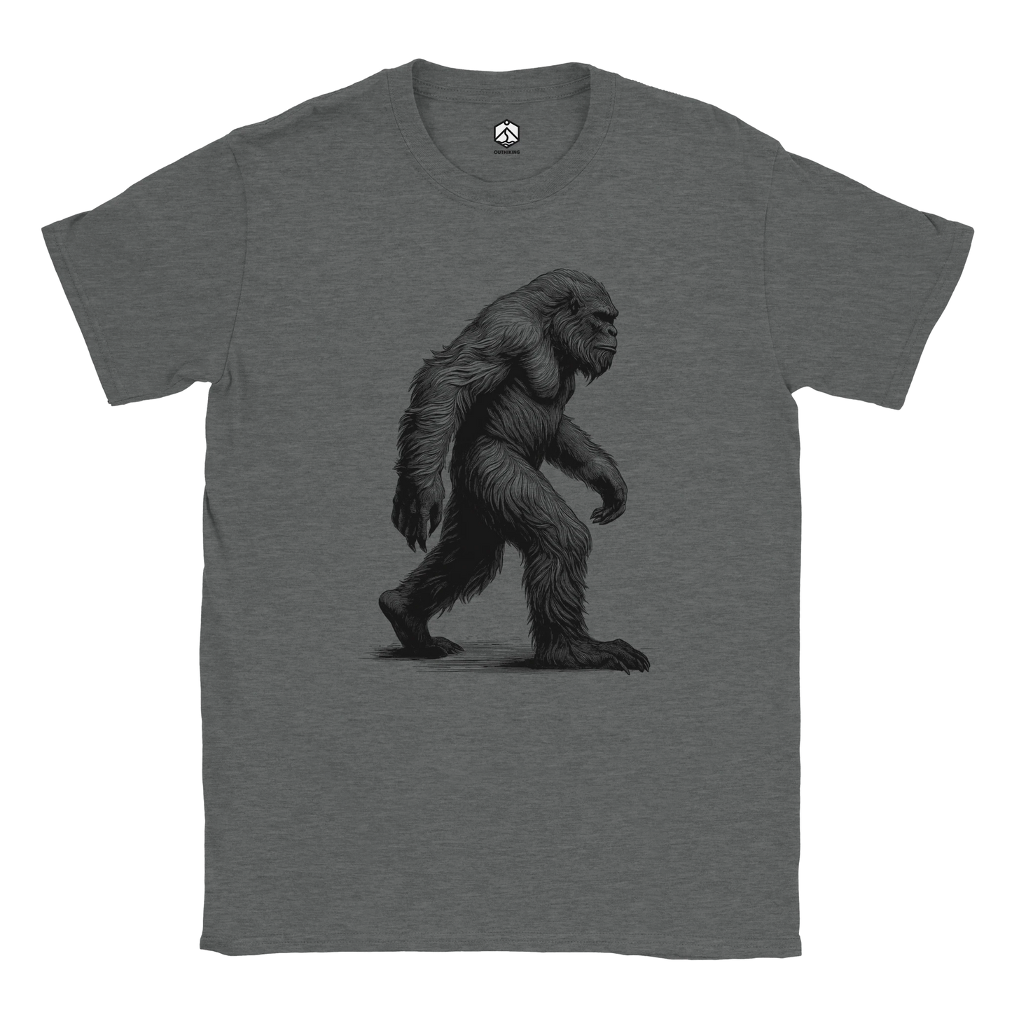 Bigfoot Sketch Hiking Breathable T-Shirt