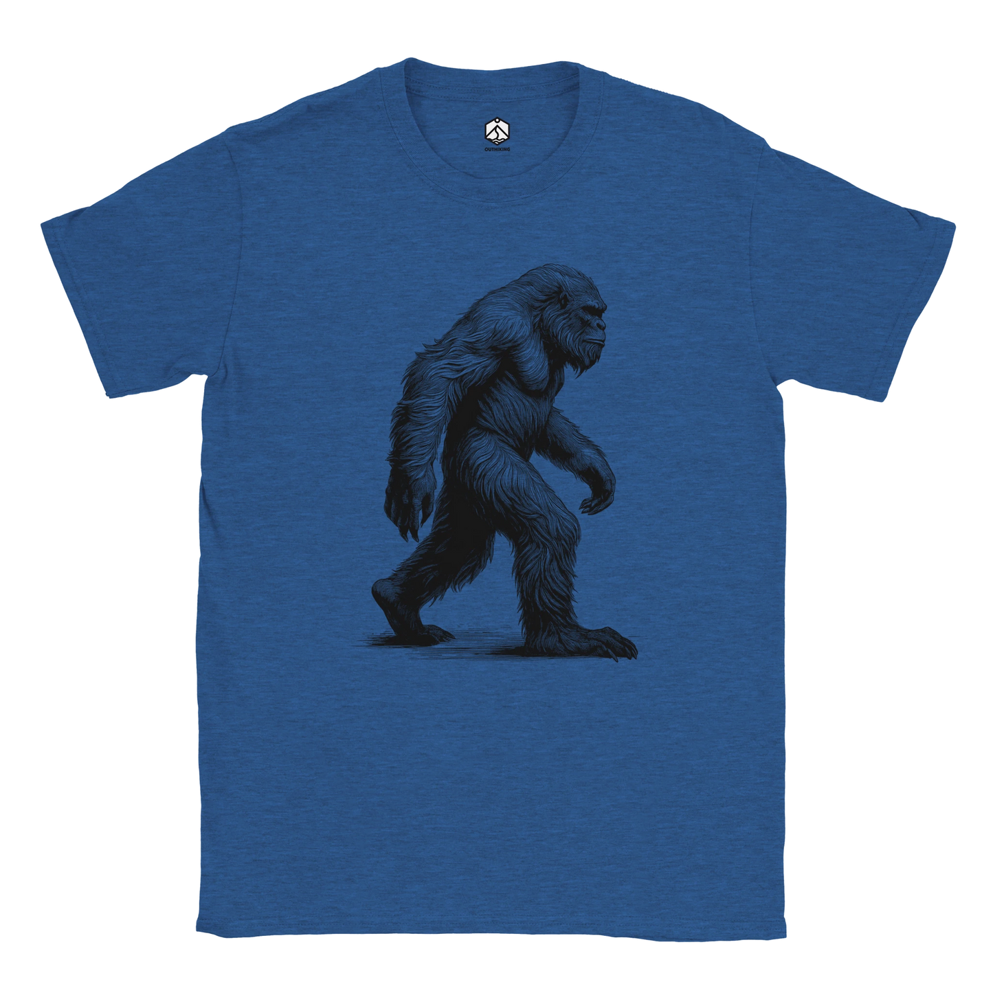 Bigfoot Sketch Hiking Breathable T-Shirt