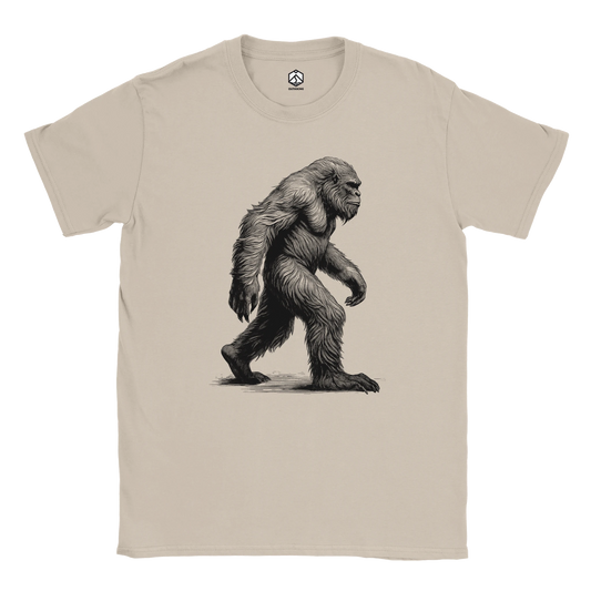 Bigfoot Sketch Hiking T-Shirt