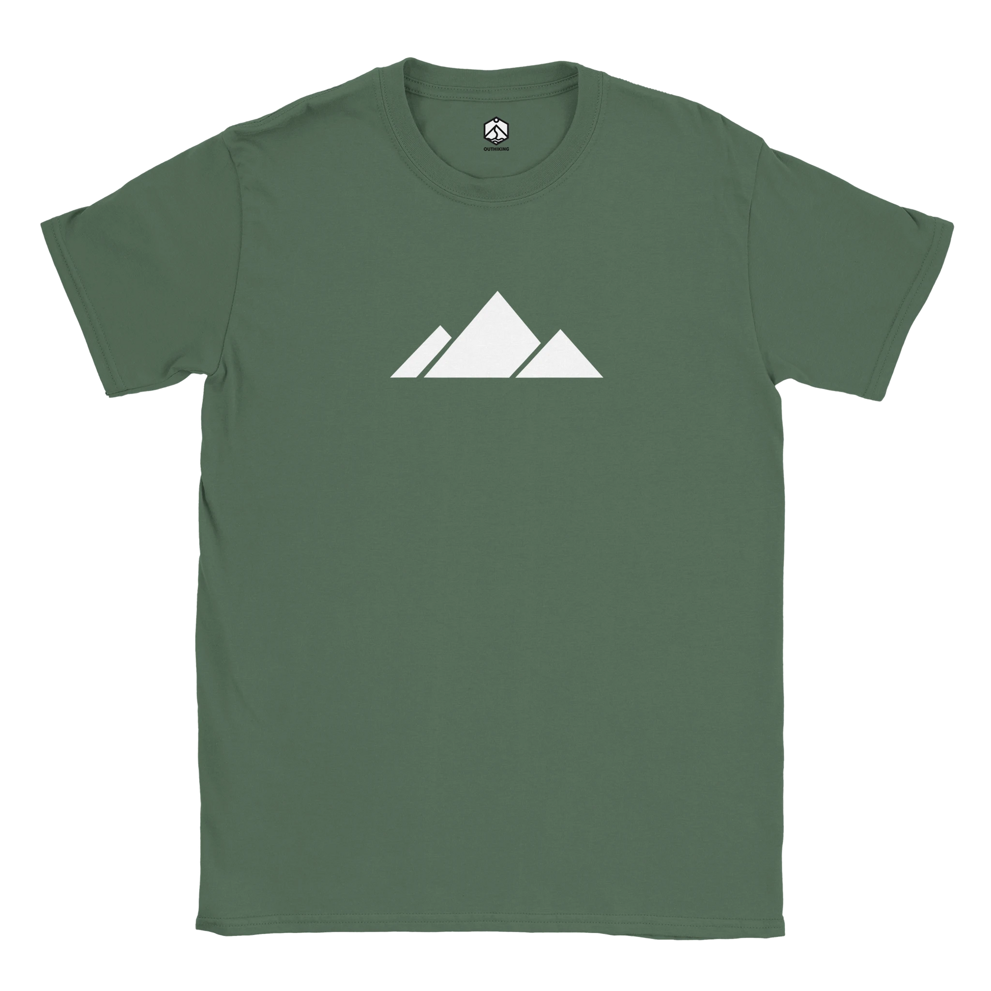 Mountain White Hiking T-Shirt
